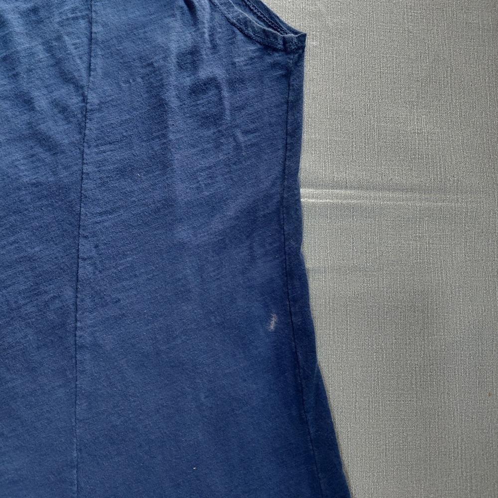Fresh Produce A-Line Sleeveless Top Women's XL Keyhole Back Blue Cotton - Picture 6 of 8